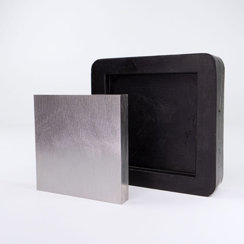 Clyictz Gummi-Bankblock 10,2x10,2cm Für Schmuckherstellung - Schwarz